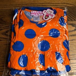 NWT ruffle girl set size 7